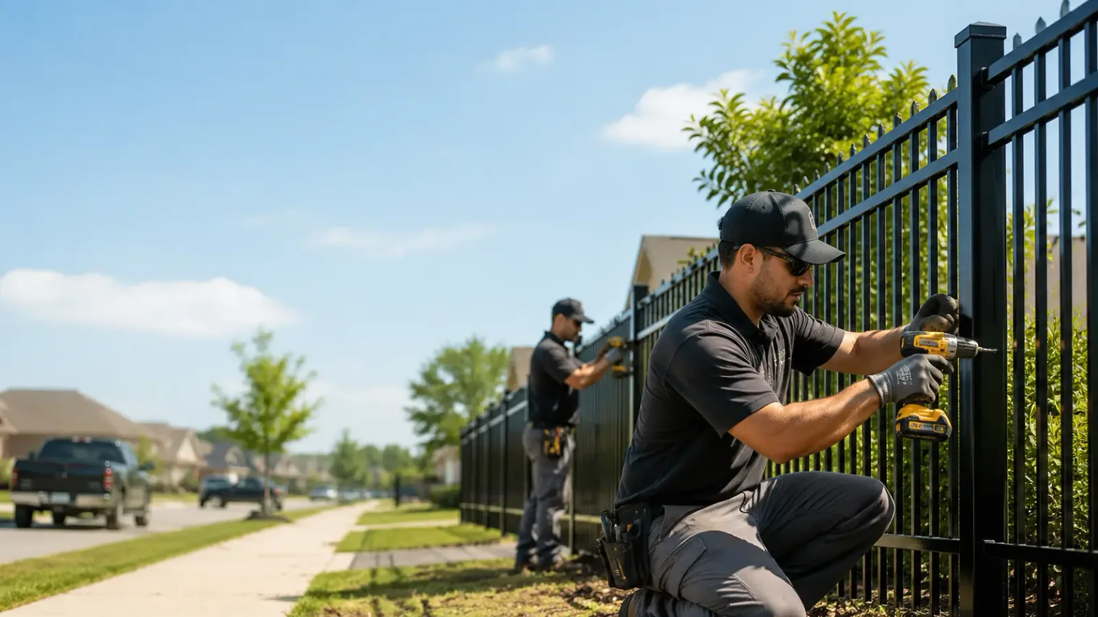 Metal Fence Installation in Long Branch, TX